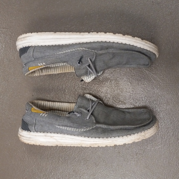 hey dude Welsh Chambray Grey shoes - Picture 2 of 9